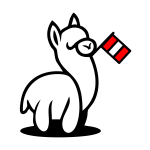 Llamita-con-bandera